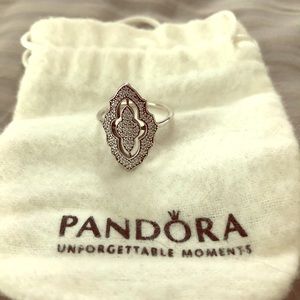 Pandora Sparkling Lace Ring Size 58